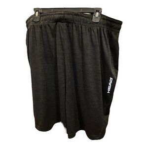 HEAD Black and Dark Grey Athletic Waistband Shorts Size 4x